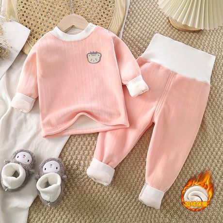 Baby Thermal Underwear Set - Cozy Autumn Winter Home Wear