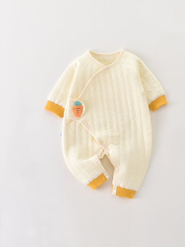 Newborn Warm Quilted Jumpsuit Cloth