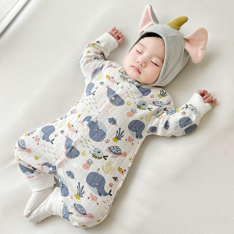 Baby Jumpsuit Newborn Cotton Boneless Sewing Long Sleeve Girls Boys Romper Kids Infant