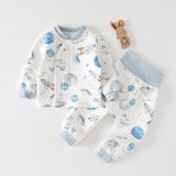 Baby warm set with cotton winter coat boneless split free baby clothes two-piece set