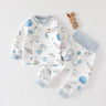 Baby warm set with cotton winter coat boneless split free baby clothes two-piece set