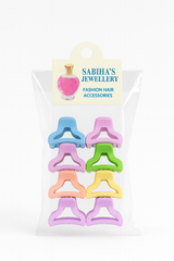 Pastel Mini Claw Hair Clips – Colorful Matte Set (6pcs)