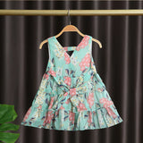 Baby / Toddler Girl Pretty Floral Print Layered Dresses