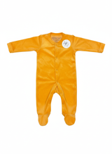 Romper Terry Flowers Frill Orange Infant