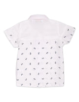 Shirt Cut & Sew Boys Blue Motif Toddler