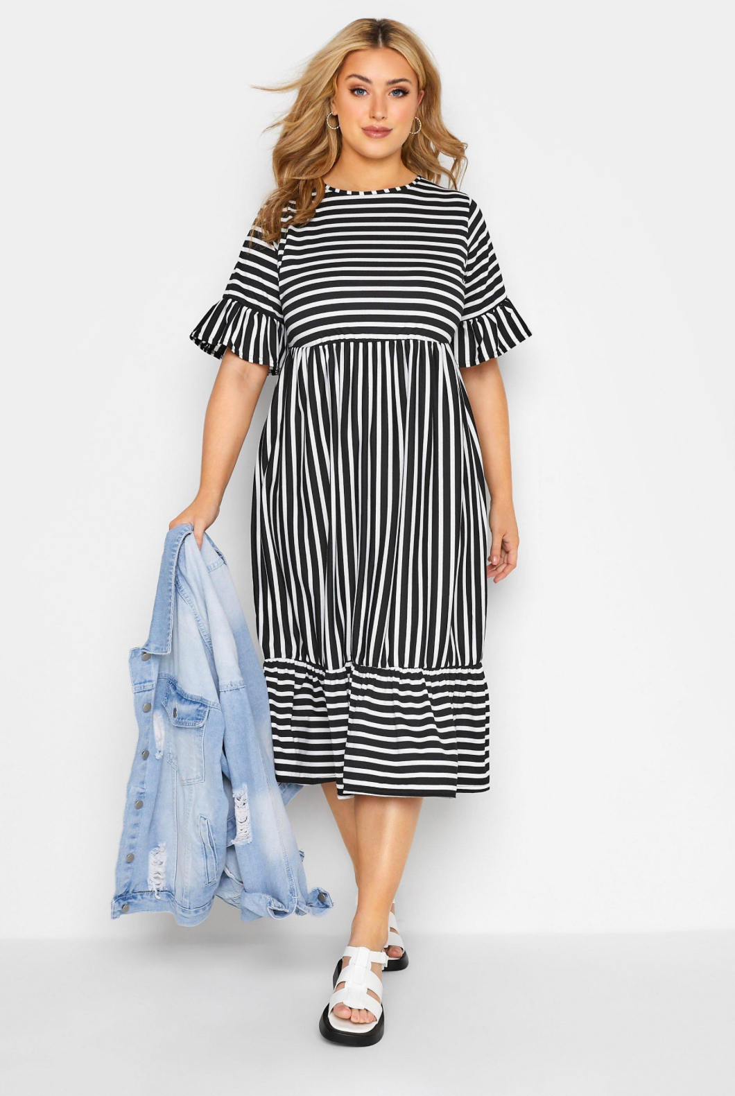 Striped Women Long Dress