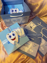 Smiley Tooth First Tooth Celebration Box - With Bag