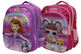 Sofia / LOL School Bag For Grade-1 And Grade-2 (6018-16)