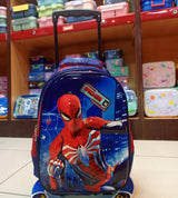 Spider Man 3D School Trolley Bag for Boys Nursery to KG 2 - MomYom Pakistan (8316T)