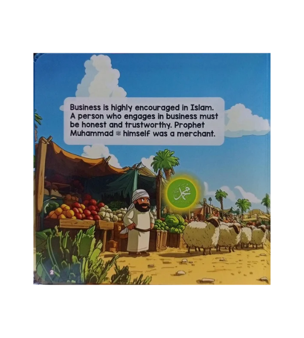 The Prophet (PBUH)’s Honesty & Trustworthiness – Noble Moral Series Islamic Story Book for Kids (Board Book)