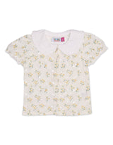 Top Frill Collar Yellow Flower Toddler