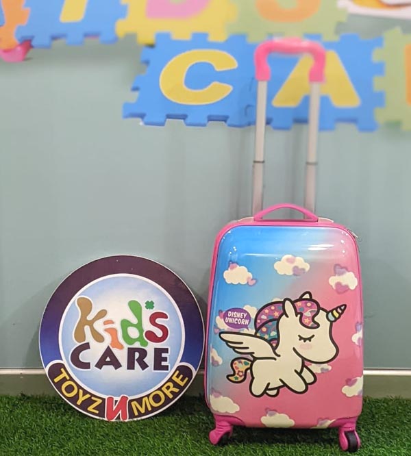 Unicorn 4 Wheels Children Kids Luggage Travel Bag / Suitcase 16 Inches