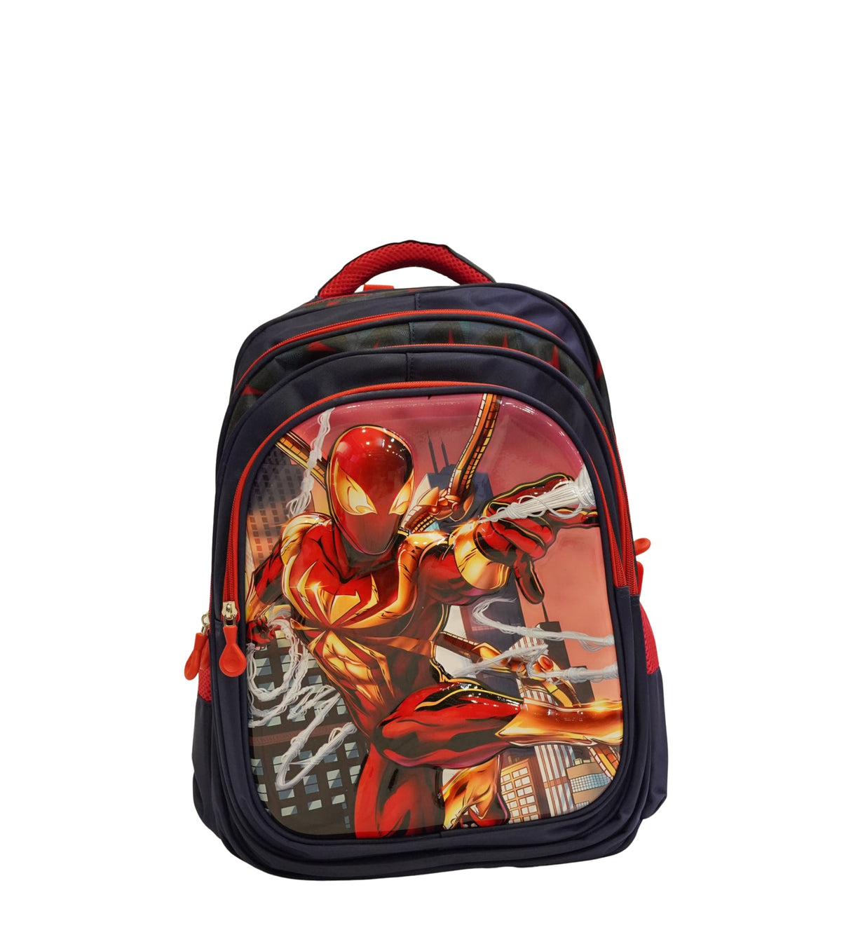 Spider Man 3D School Bag for Kids - Durable & Spacious Backpack for Grade 1 & 2 (2368)