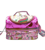 Vest Brand Unicorn Insulated Lunch Bag for Kids - Premium Quality | Purple | Two-Compartments (U2058)