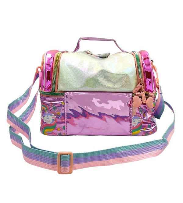 Vest Brand Unicorn Insulated Lunch Bag for Kids - Premium Quality | Purple | Two-Compartments (U2058)