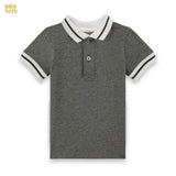 Pique Polo T-Shirt For Kids -Grey Sbt-379
