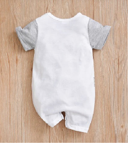 Baby Half Romper - White â€“ Koala Bear