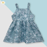 Baby Frock - BNBSF-999 Green Flower