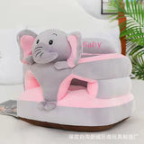 Elephant Plush Baby Sit-Up Chair – Soft Support Seat