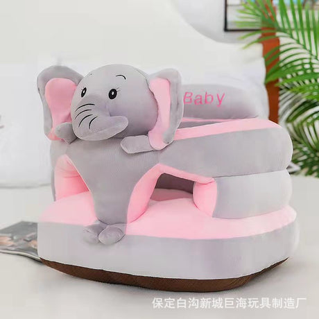 Elephant Plush Baby Sit-Up Chair – Soft Support Seat