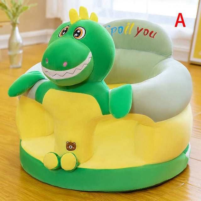 Dinosaur Plush Baby Sit-Up Chair – Soft Support Floor Seat