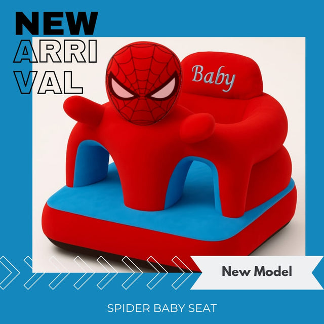 Web-Hero Spider Man Plush Baby Sit-Up Chair – Soft Support Floor Seat