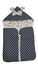 Baby Carry Nest Star Print with Bow Hood