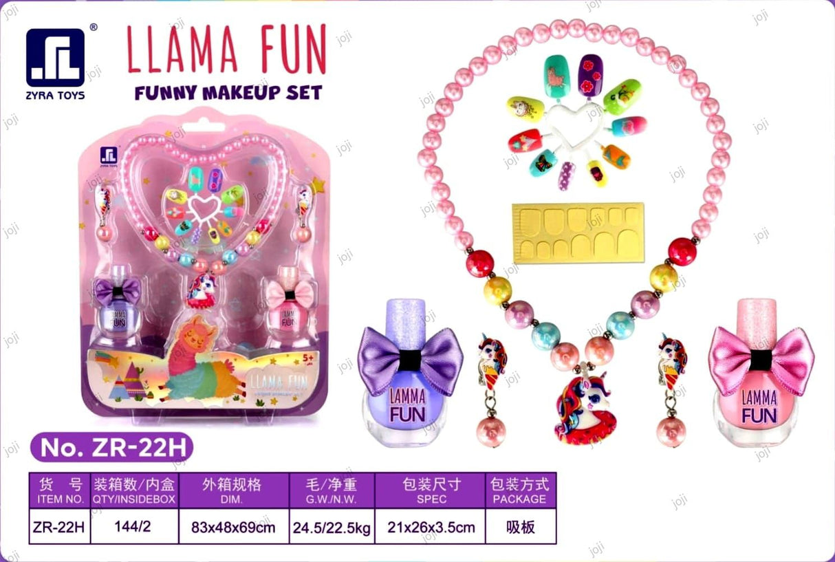 Llama Fun Funny Makeup Set – Kids Beauty & Dress-Up Toy Kit