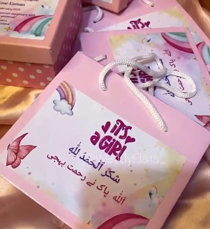 Rainbow Baby Announcement Box - Without Bag