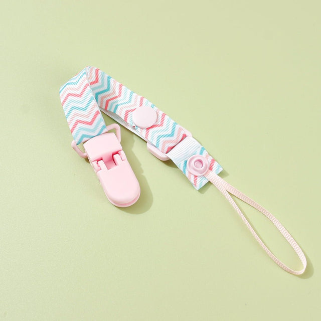 Adjustable Pacifier Clip with Braided Cord and Secure Clasp - Prevents Dropping - MomYom PK
