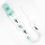 Adjustable Pacifier Clip with Braided Cord and Secure Clasp - Prevents Dropping - MomYom PK