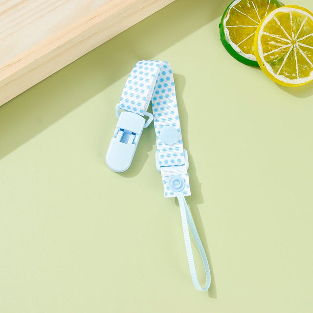 Adjustable Pacifier Clip with Braided Cord and Secure Clasp - Prevents Dropping - MomYom PK