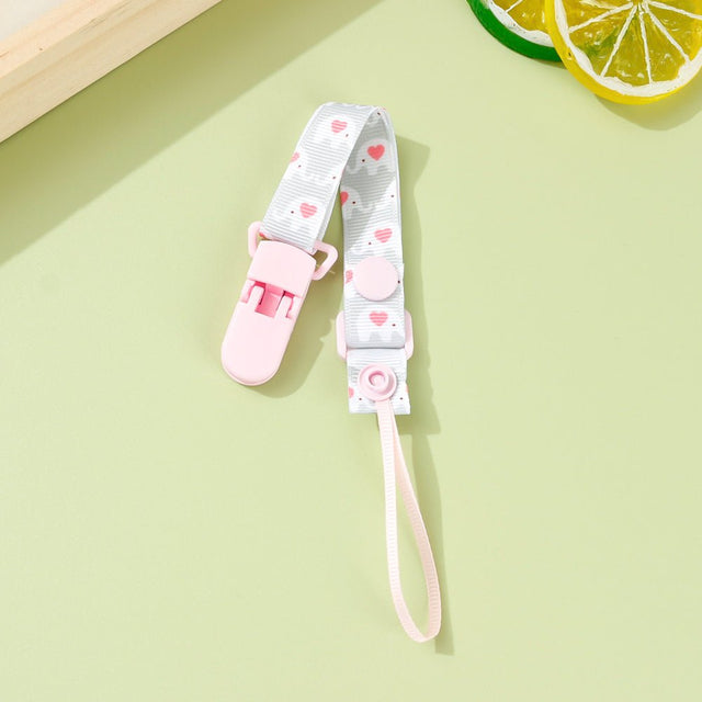Adjustable Pacifier Clip with Braided Cord and Secure Clasp - Prevents Dropping - MomYom PK