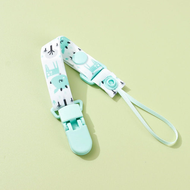 Adjustable Pacifier Clip with Braided Cord and Secure Clasp - Prevents Dropping - MomYom PK
