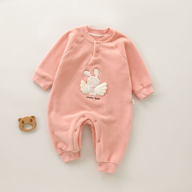 Autumn and Winter Newborn Baby Clothing Set Soft Jacket for Girls Warm Jumpsuit for Boys Soft Bebe Romper Baby Clothes - MomYom PK