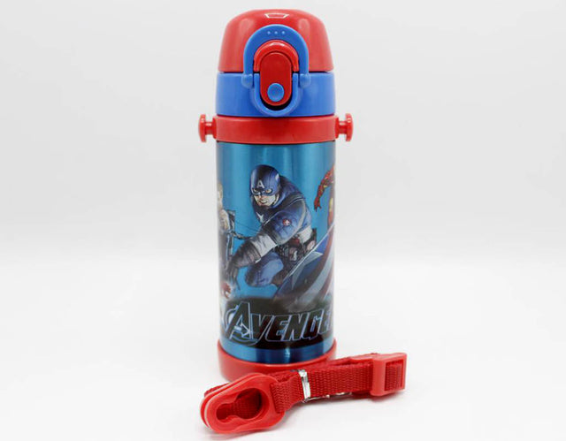 350 ml Avengers Blue Thermal Metallic Water Bottle (GX-350)