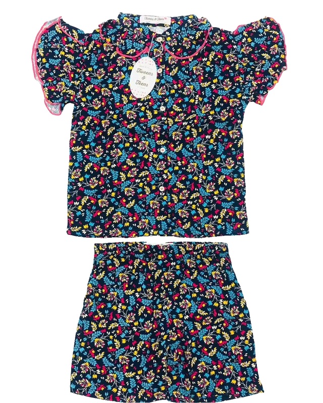 Navy 2 PC Set for Girls