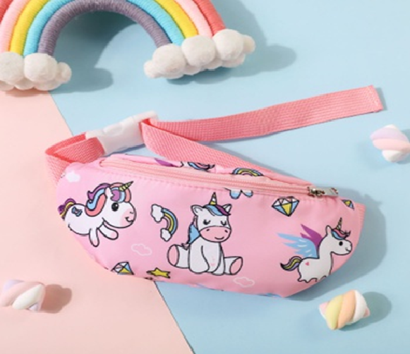 Toddlers/Kids Unicorn Print Waist Chest Shoulder Bag