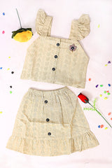 Chikankari Embroidered Suit For Girls