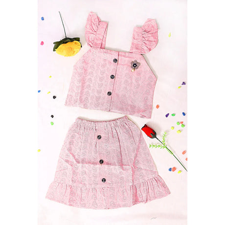 Chikankari Embroidered Suit For Girls