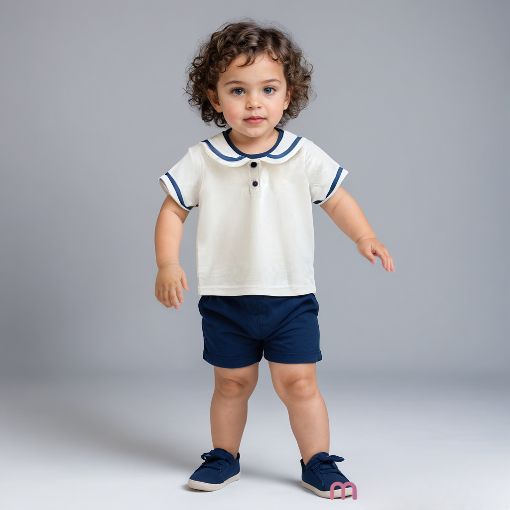 Sailor Girl Two-piece t shirt and shorts set