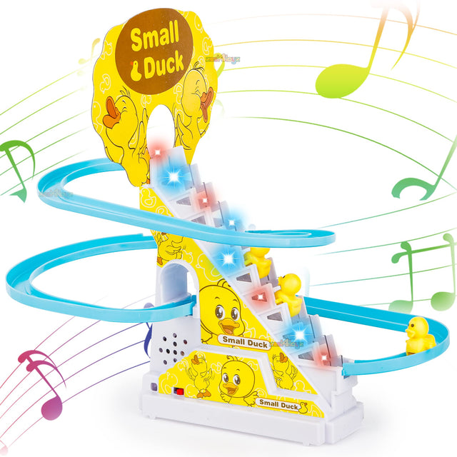 Musical Duck Climbing & Slide Track Toy Set