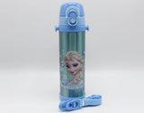500 ml Frozen Blue Thermal Metallic Water Bottle (GX-500)