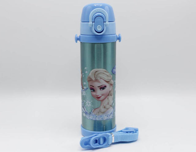 500 ml Frozen Blue Thermal Metallic Water Bottle (GX-500)