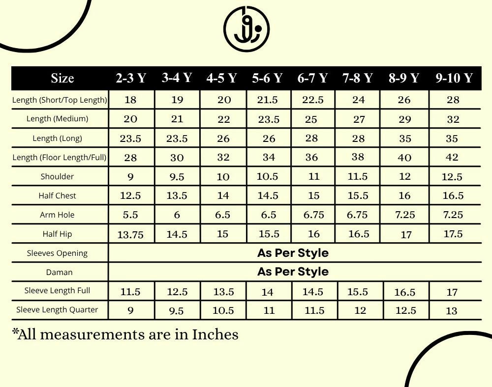 Suit Size Chart