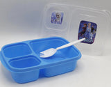 Frozen Lunch Box With Three Portions & Spork (KC5273)