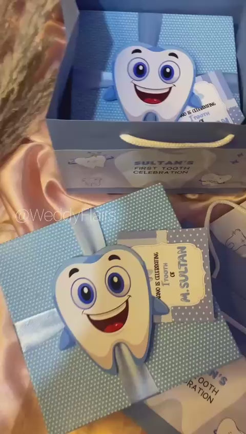 Smiley Tooth First Tooth Celebration Box - Without Bag