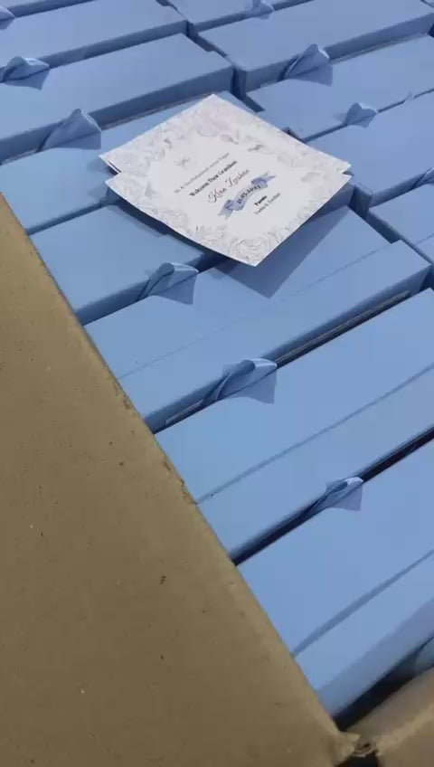 Floral Baby Birth Announcement Box Without Bag