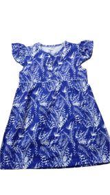 Carters Blue Floral Frock Top