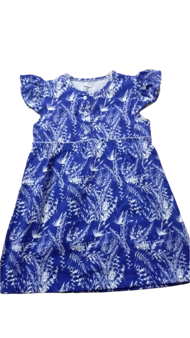 Carters Blue Floral Frock Top